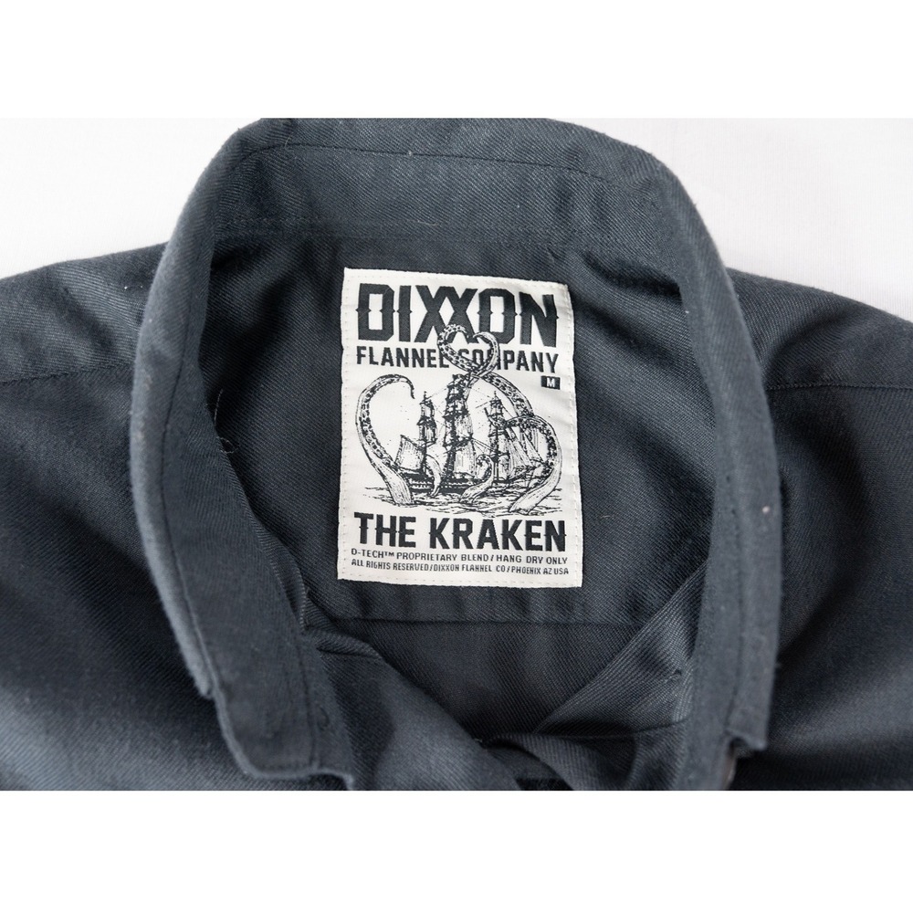 Dixxon Flannel Co Kraken Shirt‎ Womens Medium Gray Excellent D-Tech Button Up - Picture 4 of 8